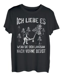Herren Förster Holzfäller Motorsäge Wald Forst T-Shirt