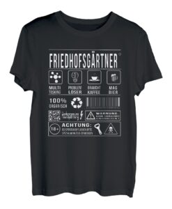 Herren Friedhofsgärtner Lustiger Spruch Humor T-Shirt