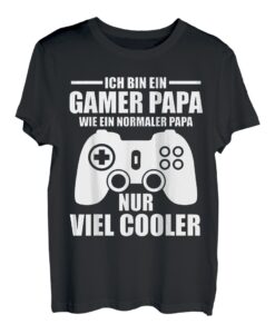 Herren Gamer Papa Zocken Vater Vatertag Konsole Geschenk T-Shirt