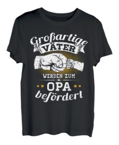 Herren Geburt Enkel - großartige Väter werden zum Opa befördert T-Shirt