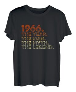 Herren Geburtstagsgeschenk Vintage T-Shirt 1966 Year Man Myth Legend T-Shirt