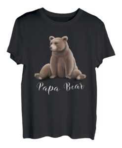 Herren Gemütlicher Grizzly Bär Lässiger Vater Bär Vatertag T-Shirt