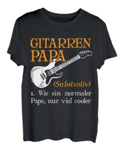 Herren Gitarren Papa Lustiges Vatertag Gitarrenliebhaber Vater T-Shirt