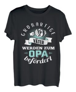 Herren Großartige Väter werden zum Opa befördert werdender Opa T-Shirt