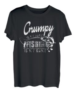 Herren Grumpy is my Name Fishing is my Game - Vatertag T-Shirt