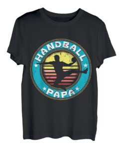 Herren Handball Papa Retro Handballer für Handballspieler Vatertag T-Shirt