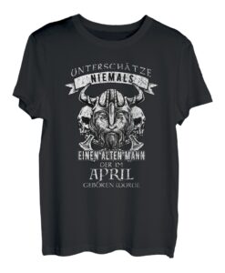 Herren Hapfox April geboren T-Shirt