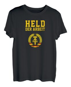 Herren Held Der Arbeit Hammer & Zirkel | DDR Symbol lustiges Tshirt T-Shirt
