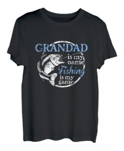 Herren Herren-Angeln, Großvater, Vatertagsgeschenk für Vater, Angler T-Shirt