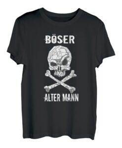 Herren Herren Böser alter Mann - grimmiger Totenkopf für Männer T-Shirt
