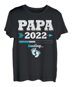 Herren Herren Papa 2022 loading Werdender Vater Nachwuchs Geschenk T-Shirt