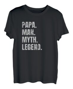 Herren Herren Papa Man Myth Legend Distressed T-Shirt: Funny Geschenk für Väter