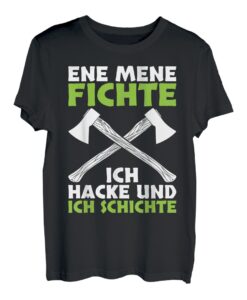 Herren Holzfäller Forstwirt Geschenk Shirt Lustige Sprüche Holz T-Shirt