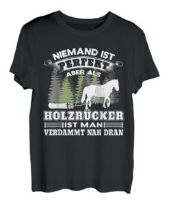 Herren Holzrücker Design - Lustiges Holzrücken mit Rückepferd T-Shirt