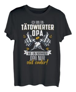 Herren Ich bin ein tätowierter Opa, wie ein normaler Opa nur cooler T-Shirt