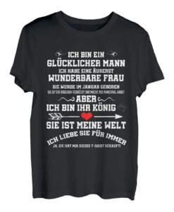 Herren Ich Habe Eine Äußerst Wunderbare Frau T-Shirt