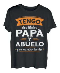 Herren Ich habe zwei Titel Papa und Opa zum Vatertag T-Shirt