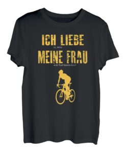 Herren Ich Liebe Es Wenn Meine Frau Mich Radfahren Lässt Radfahrer T-Shirt
