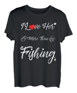 Herren Ich liebe sie mehr als Angelpaare zum Valentinstag T-Shirt