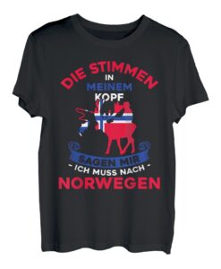 Herren Ich Muss Nach Norwegen, Hochseeangeln Nordkap Angeln T-Shirt