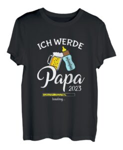 Herren Ich werde Papa werdender Papa Vater loading 2023 Bier T-Shirt