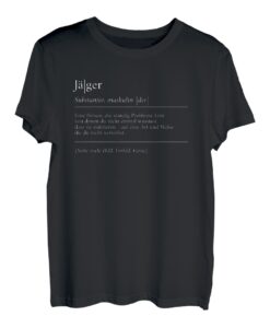 Herren Jäger Definition Vater Jagdschein Jagdhund Jagd T-Shirt