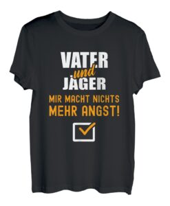 Herren Jäger TShirt Spruch Lustig Jagd Jagen Vater Papa Geburt T-Shirt