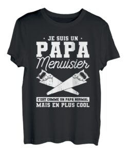 Herren Je Suis Un Papa Tischlerin ist wie ein normaler Papa T-Shirt