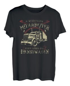 Herren Je wichtiger der Mitarbeiter desto größer der Dienstwagen T-Shirt
