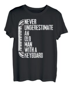 Herren Keyboard Synthesizer Keyboarder Alter Mann | lustiger Spruch T-Shirt