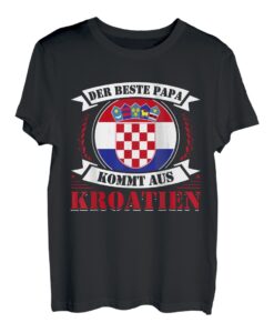 Herren Kroatien Kroatischer Papa Kroate Flagge T-Shirt
