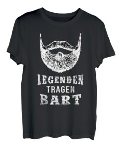 Herren Legenden tragen Bart - Bartträger Vollbart Geschenk T-Shirt