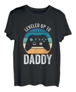 Herren Leveled Up To Padre Für Vater Geschenk Papa T-Shirt