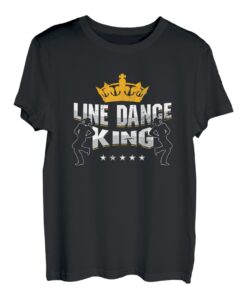 Herren Linedance König King Tänzer Tanzen Western Cowboy Geschenk T-Shirt