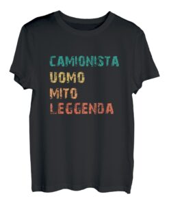 Herren LKW-Fahrer Herren Mythos Legende Lustige Retro T-Shirt