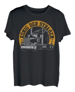 Herren Lkw Fahrer Lustiges König Der Straßen Fahren Lkw Besitzer T-Shirt