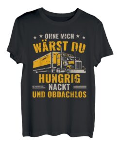 Herren LKW Fahrer Lustiges Trucker Harte Arbeit 12 T-Shirt