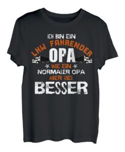 Herren LKW Fahrer Trucker Großvater I Opi Lastwagen Opa T-Shirt