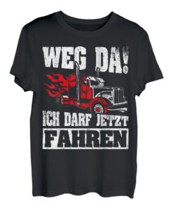 Herren LKW Führerschein Bestanden Weg Da! Geschenk LKW-Fahrer T-Shirt