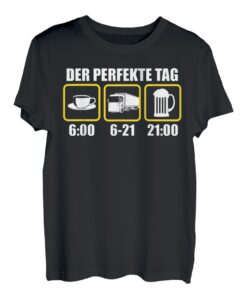 Herren LKW Perfekter Tag Shirt Geschenk Trucker Fernfahrer Fahrer
