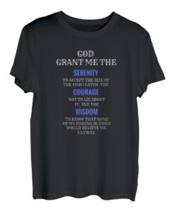 Herren Lustige Angelshirts für Herren Gelassenheitsgebet T-Shirt
