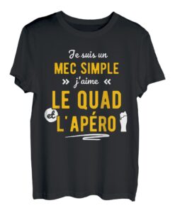 Herren Lustige Geschenkidee Apero Quad T-Shirt, humorvoll T-Shirt