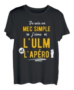 Herren Lustige Geschenkidee Apero ULM Flugzeug T-Shirt Lustig T-Shirt