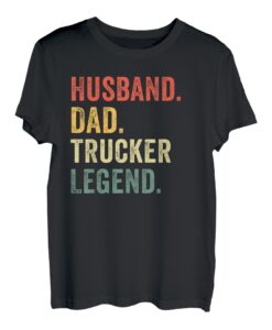 Herren Lustige Trucker-Kunst für LKW, Fahrer, Ehemann, Männer, Vater, Trucking T-Shirt