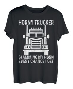 Herren Lustiger Semi -LKW -Fahrer T-Shirt