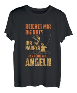 Herren Lustiges Angeln Reichet Mir Die Rute Angler Geschenk T-Shirt