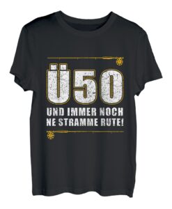 Herren Lustiges Angler Design Ü50 Jahre fischen angeln T-Shirt