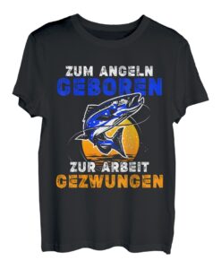 Herren Lustiges Angler und Fischer Design Angeltrip am See T-Shirt
