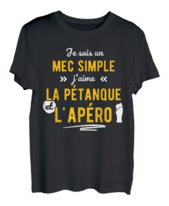 Herren Lustiges Geschenk Apero Petanque T-Shirt T-Shirt