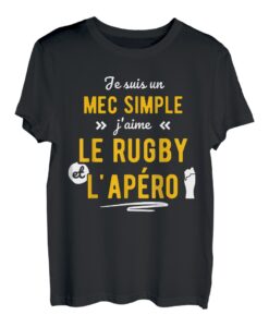 Herren Lustiges Geschenk Apero Rugby T-Shirt T-Shirt